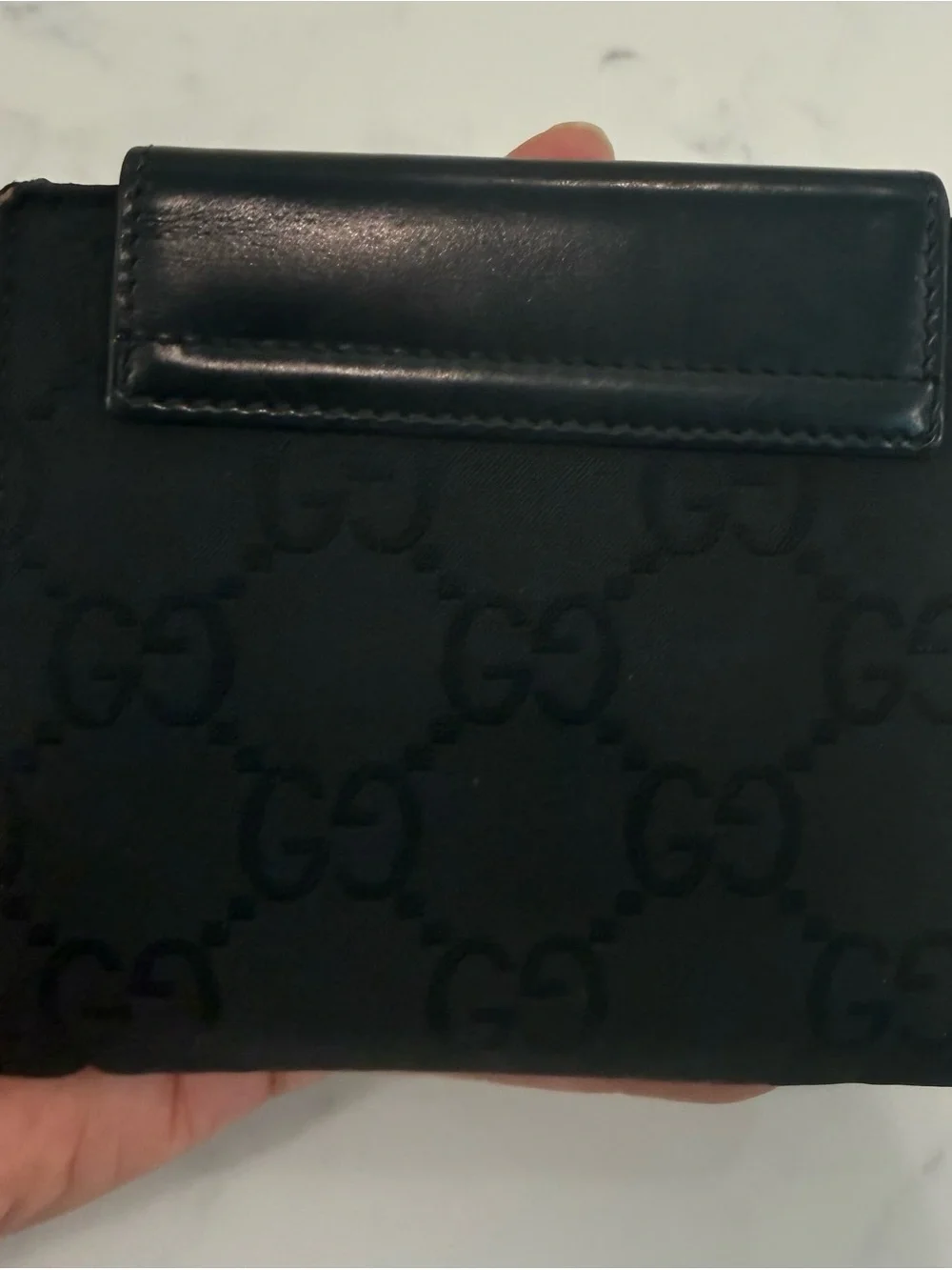 Gucci Men’s Wallet Crossbody with Embossed GG Jacquard